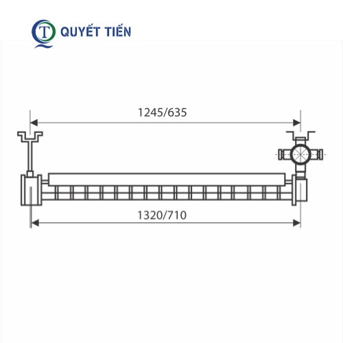 Kích thước của đèn phòng nổ BHY1x36